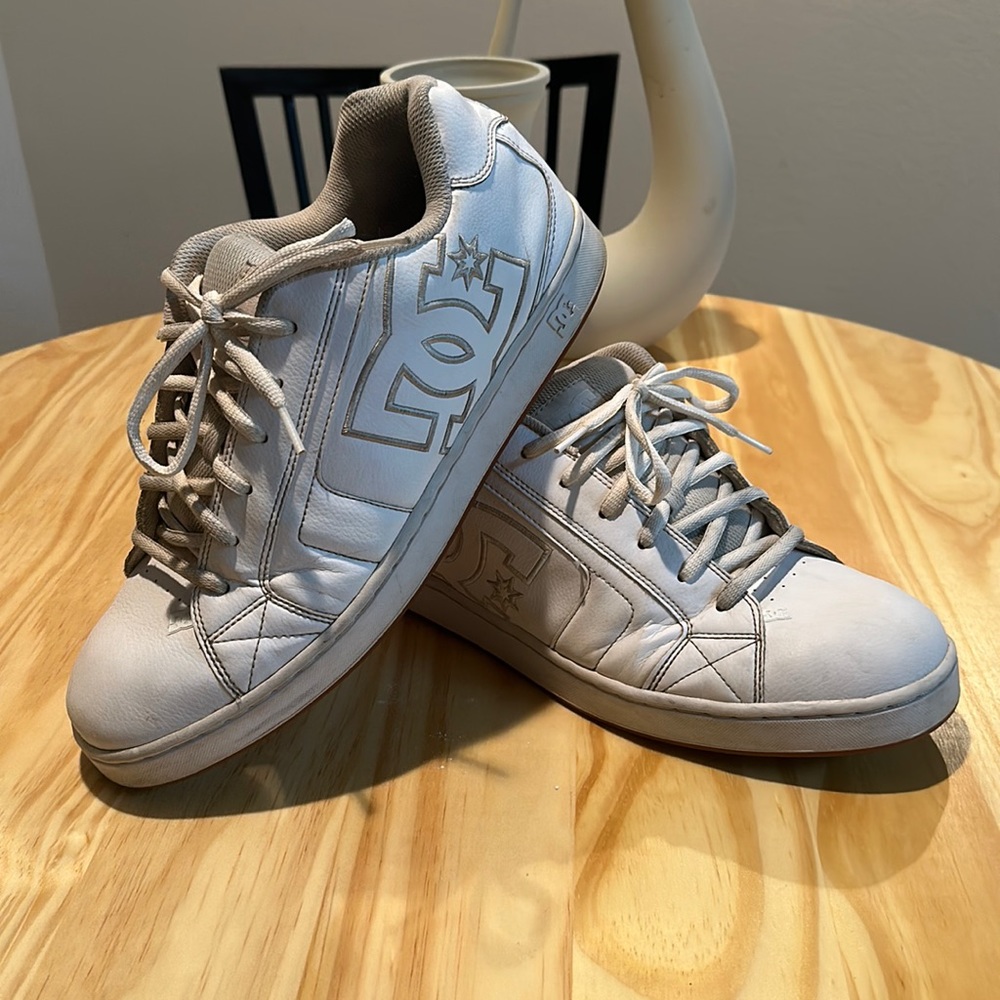 DC White and Gray Sneakers